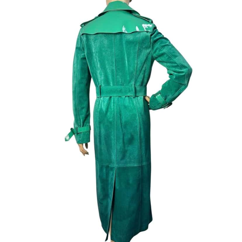 Burberry Prorsum Dégradé Trench Coat Black Suede Very good condition - Back View