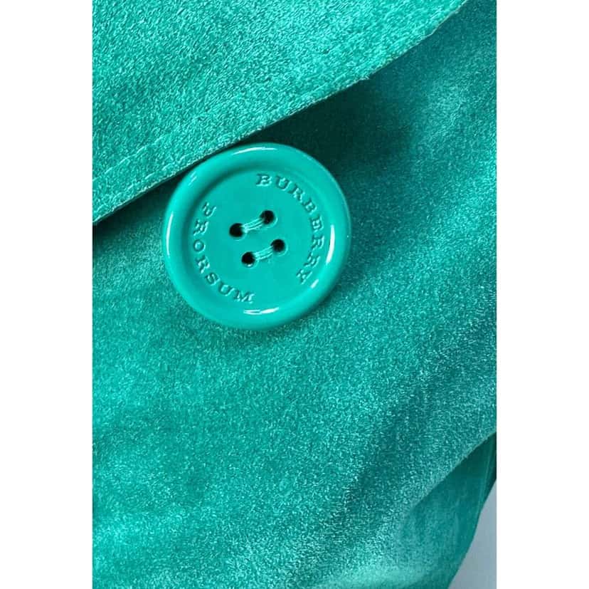 Burberry Prorsum Dégradé Trench Coat Black Suede Very good condition - Model View