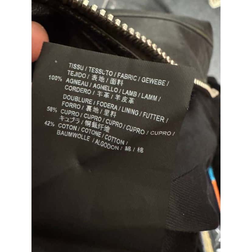 Saint Laurent Fitted Biker Jacket Black Leather Very good condition - Box View