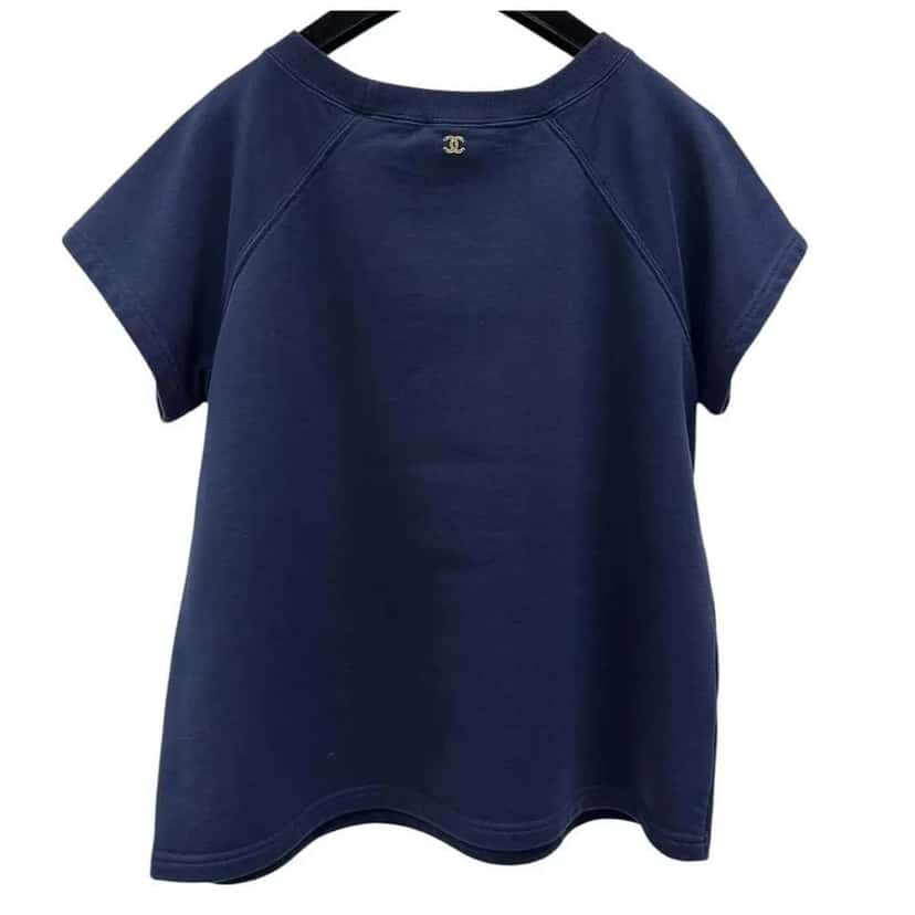 Chanel Grecian Goddess CC Print T Blue Cotton Very good condition - Inside View