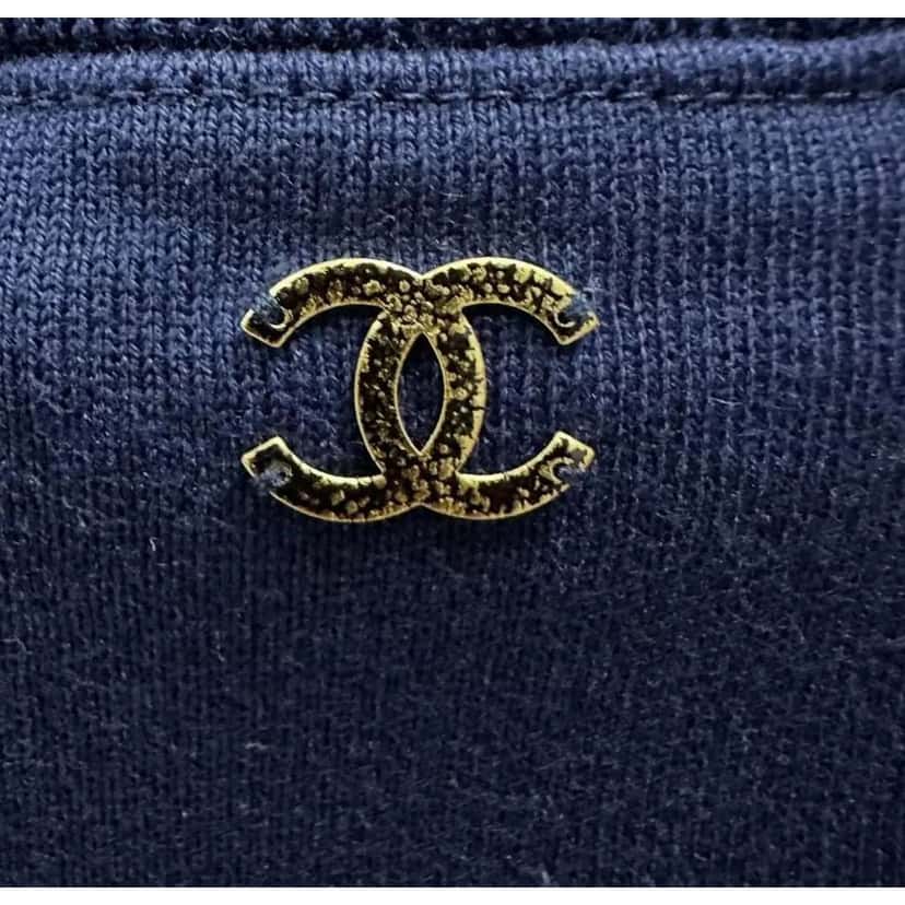 Chanel Grecian Goddess CC Print T Blue Cotton Very good condition - Model View