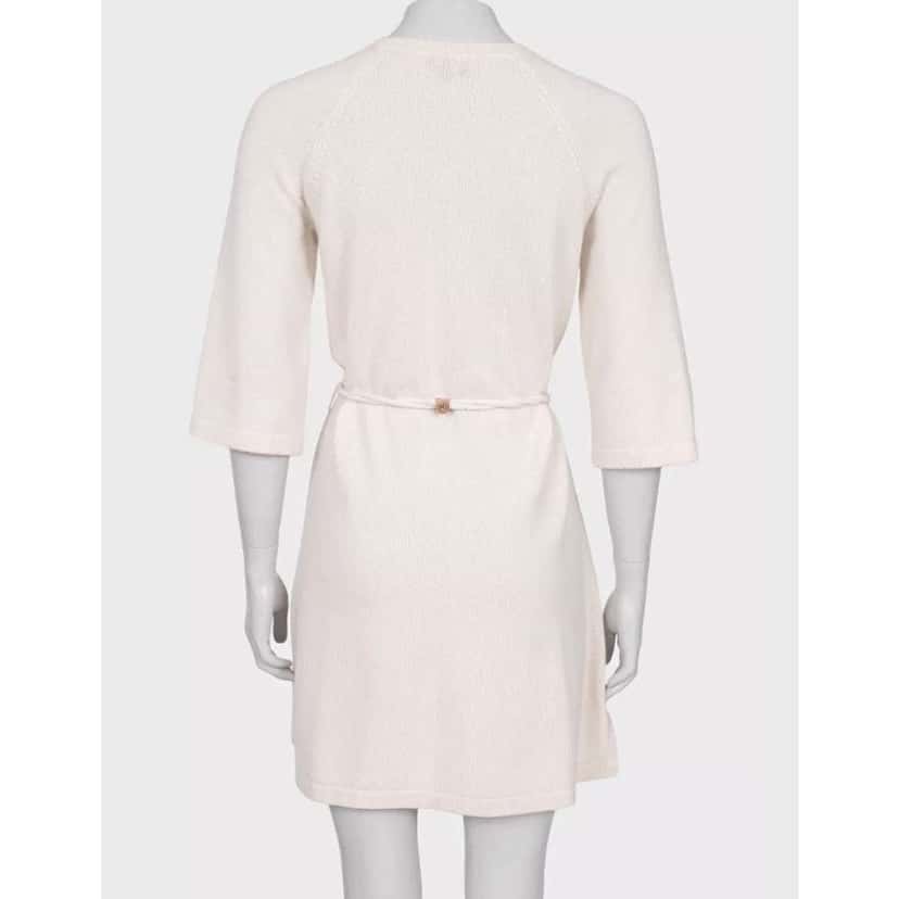 Chanel Belted Dress Beige Cotton Very good condition - Inside View