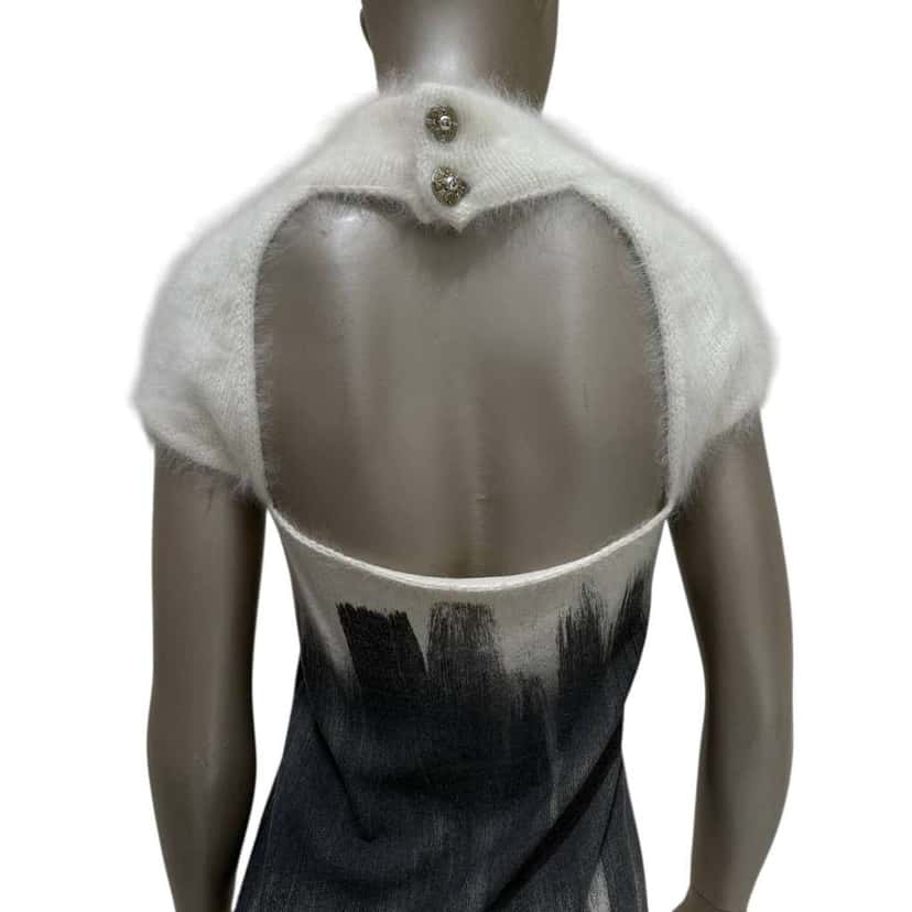 Chanel Angora 2010 Collection Dress Black Wool Very good condition - Box View