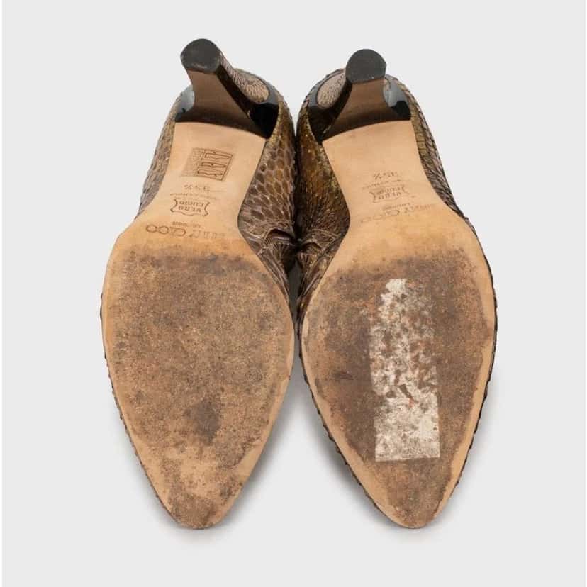 Jimmy Choo Boots Gold Leather Very good condition - Box View