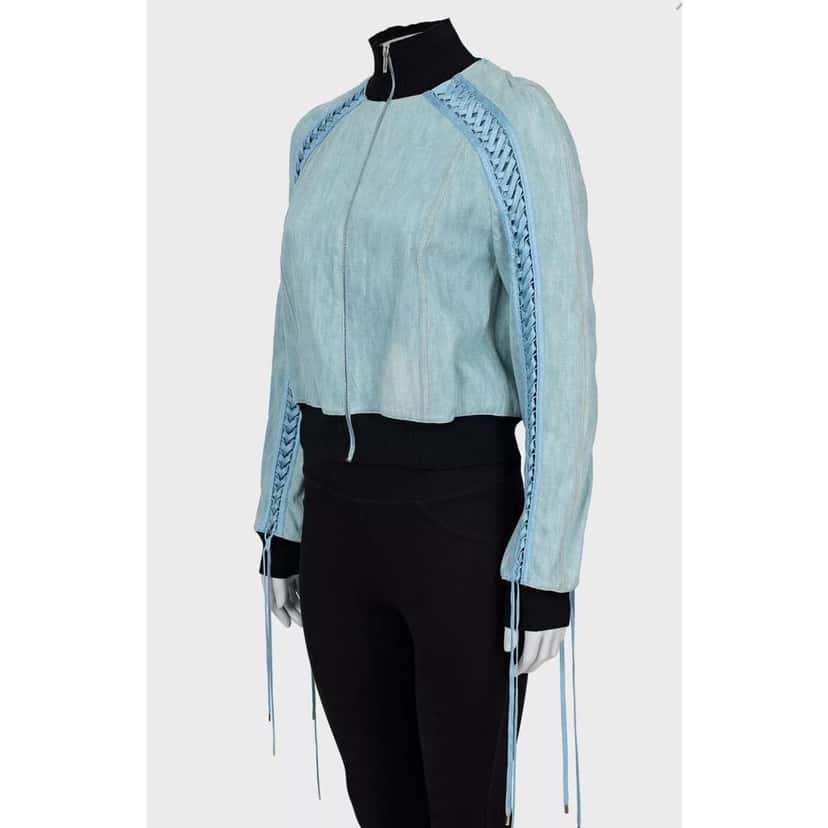 Dior Christian Light Jacket Blue Cotton Very good condition - Inside View