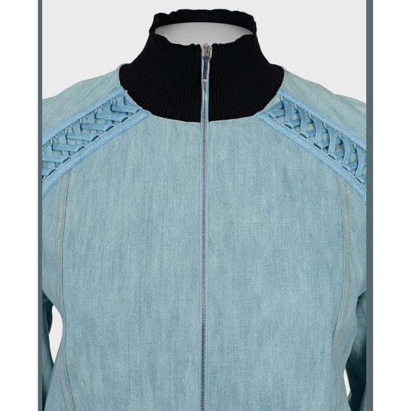 Dior Christian Light Jacket Blue Cotton Very good condition - Model View