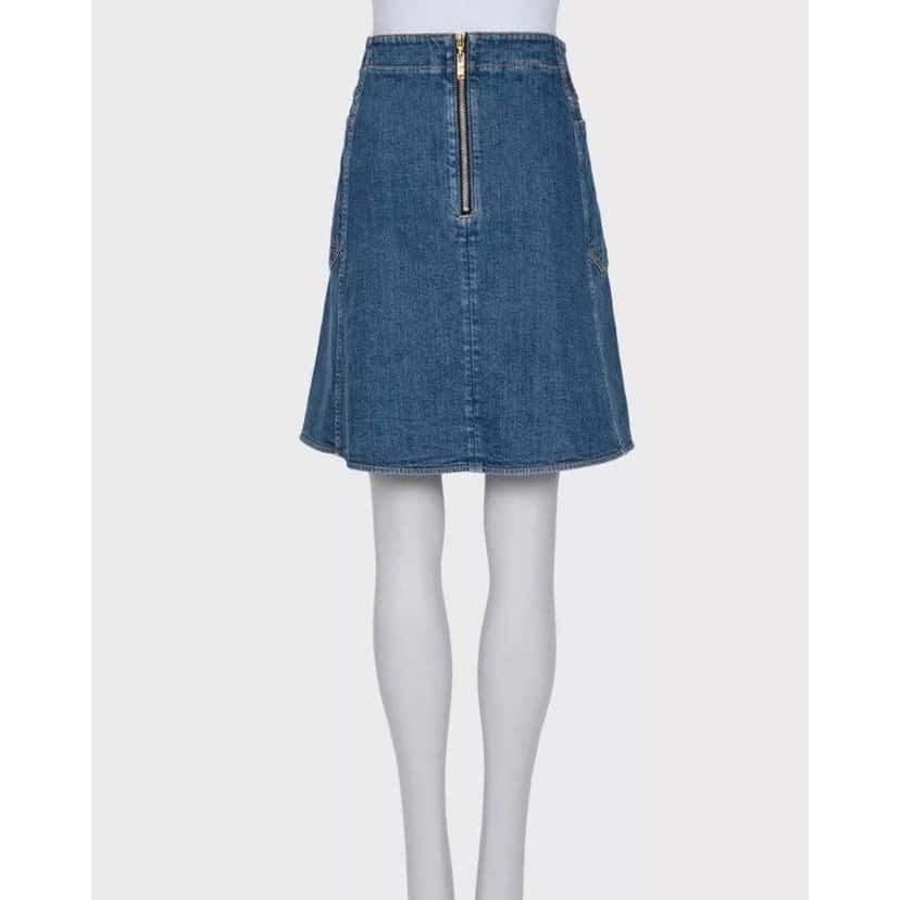 Louis Vuitton Skirt Blue Cotton Very good condition - Inside View