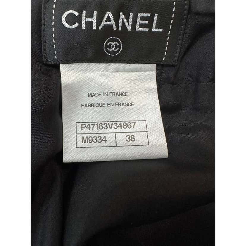 Chanel Mini Embellishment Skirt Black Cotton Very good condition - Model View