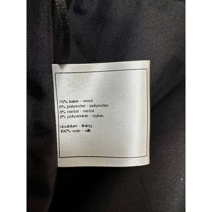 Chanel Mini Embellishment Skirt Black Cotton Very good condition - Box View