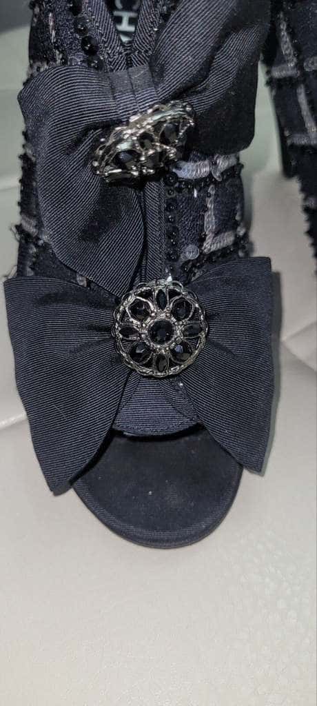 Chanel Open Boots Booties MultiColor Leather Very good condition - Box View