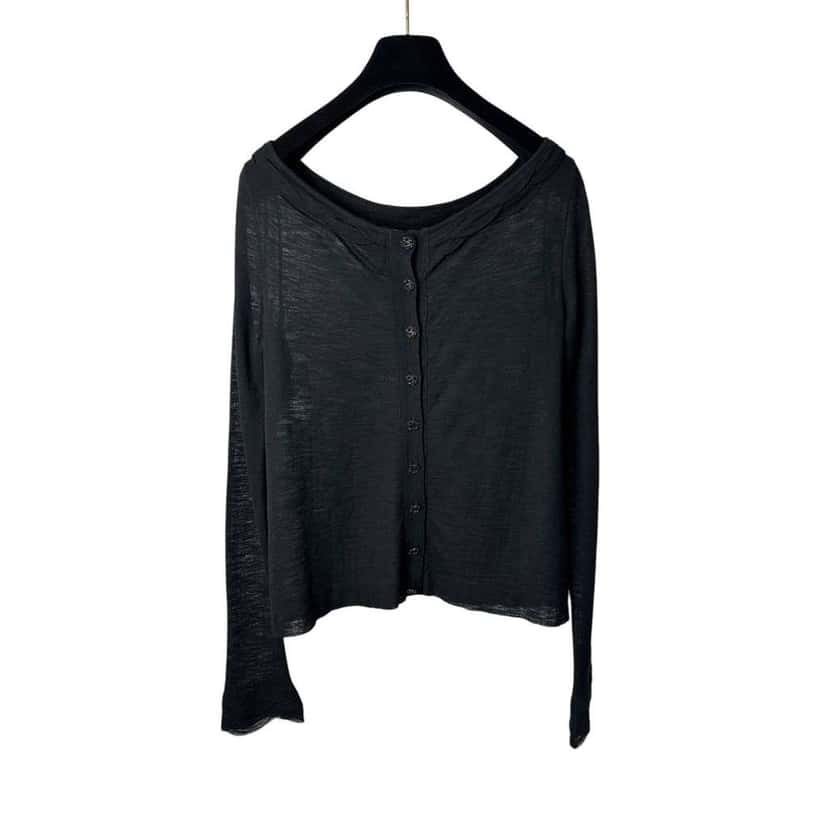 Chanel 2011 Viscone Top Black Cotton Very good condition - Inside View
