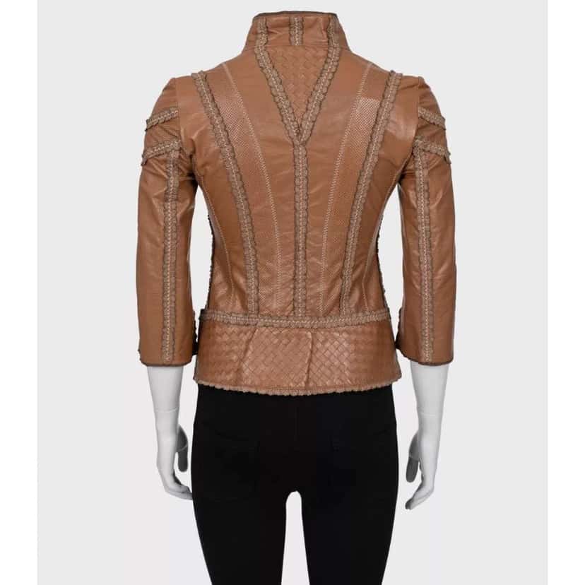 Bottega Veneta Jacket Brown Leather Very good condition - Inside View