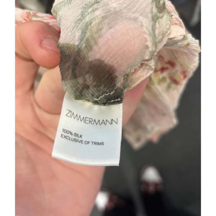 Zimmermann Floral Dress Beige Silk Very good condition - Box View