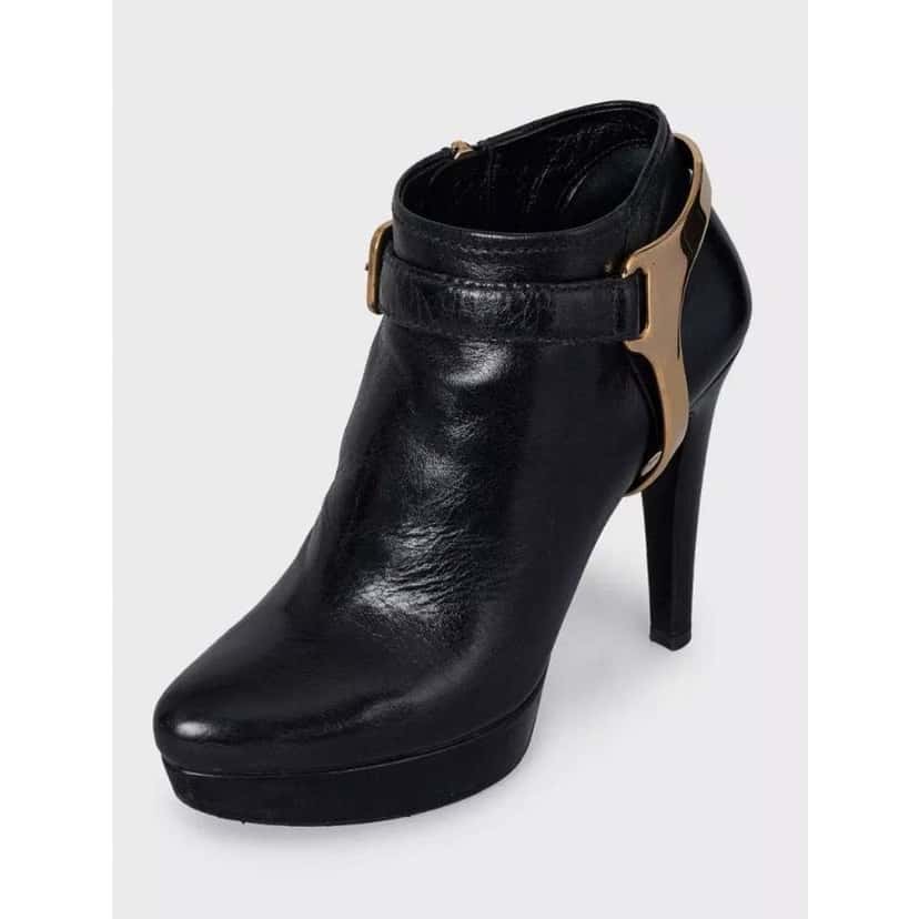 Prada Ankle Boots with Hardware Black Leather Good condition - Inside View