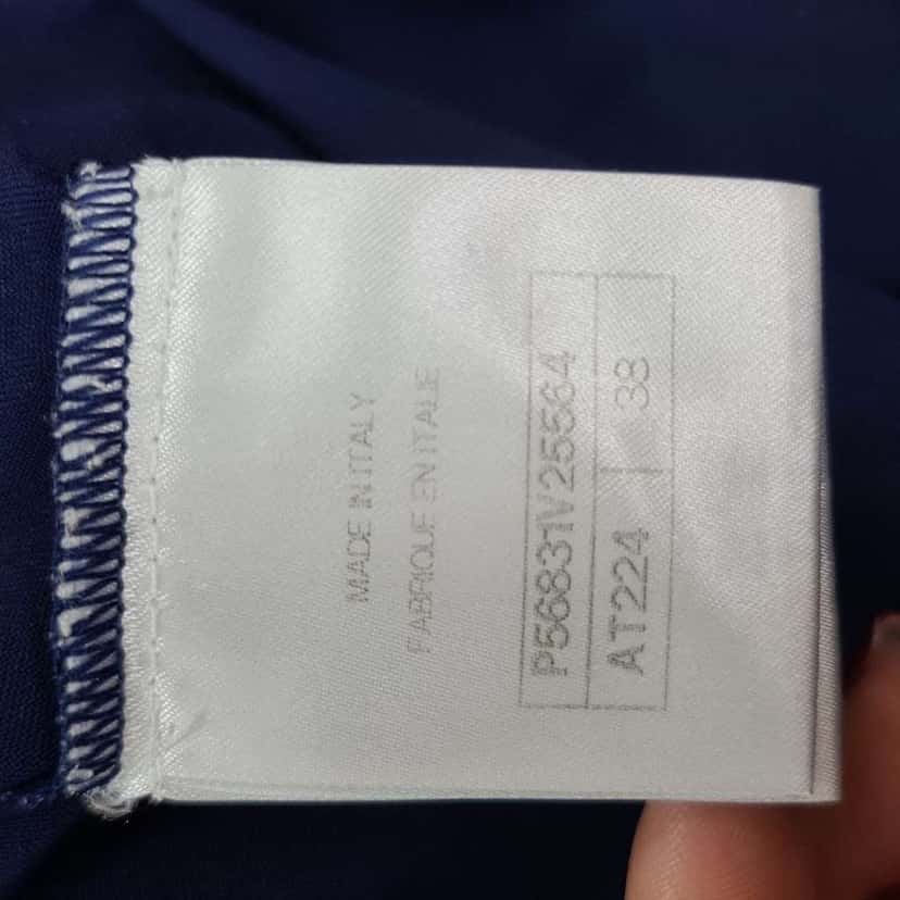 Chanel Club one piece Swimsuit Navy Cotton Very good condition - Model View