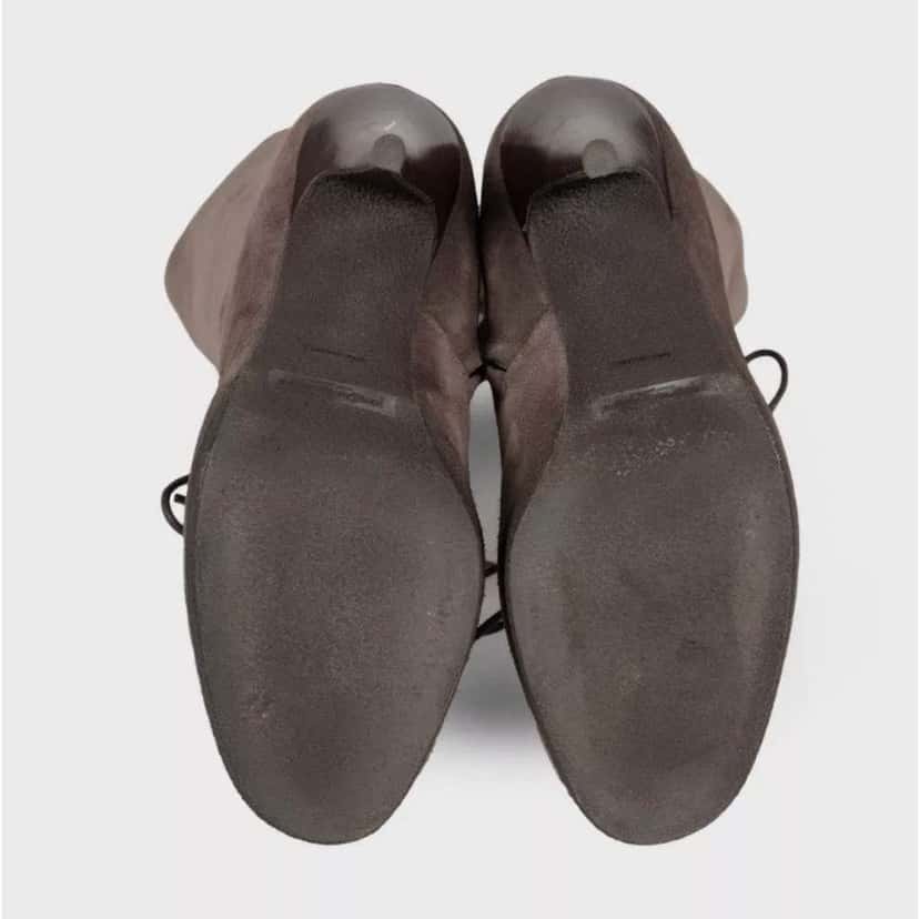 Saint Laurent Graphite Boots Grey Suede Very good condition - Box View