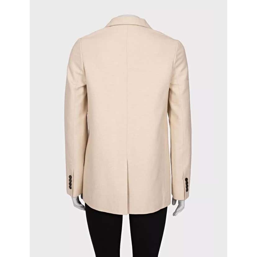 Dior Christian Double Breasted Jacket / Beige Silk Very good condition - Inside View