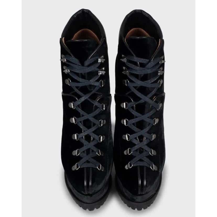 Alaïa Lace Up Booties EU Black Leather Never worn, with tag - Back View