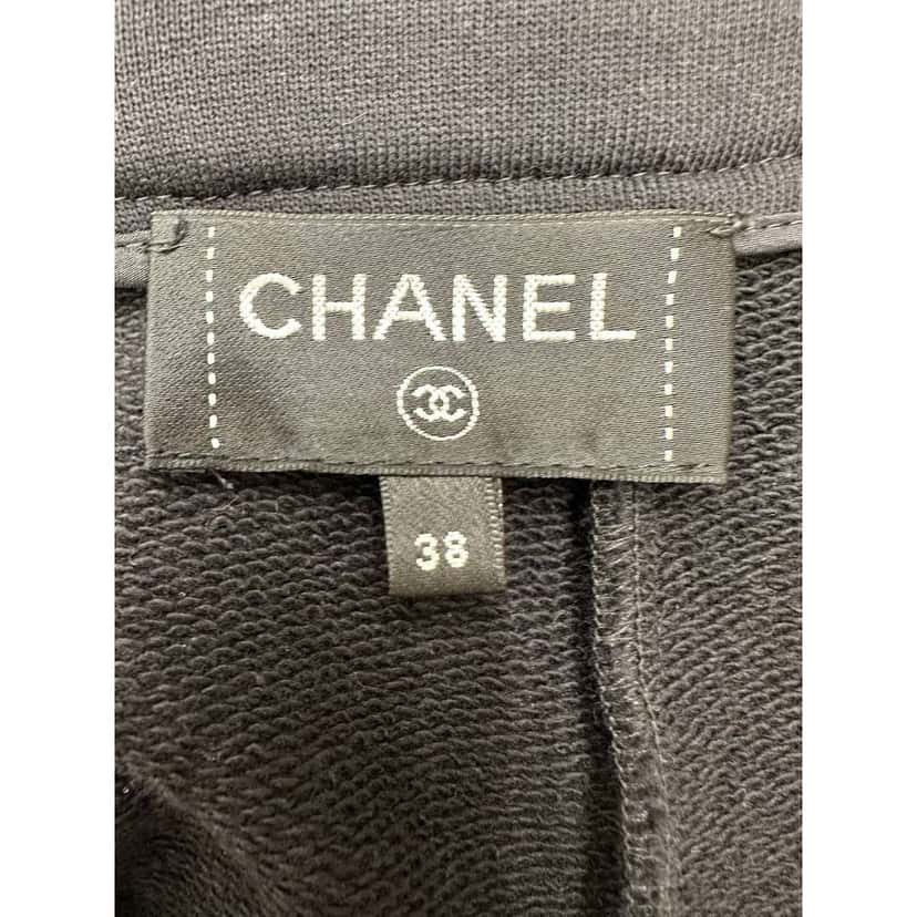 Chanel 2021 Logo Symbols Skirt Black Cotton Very good condition - Box View