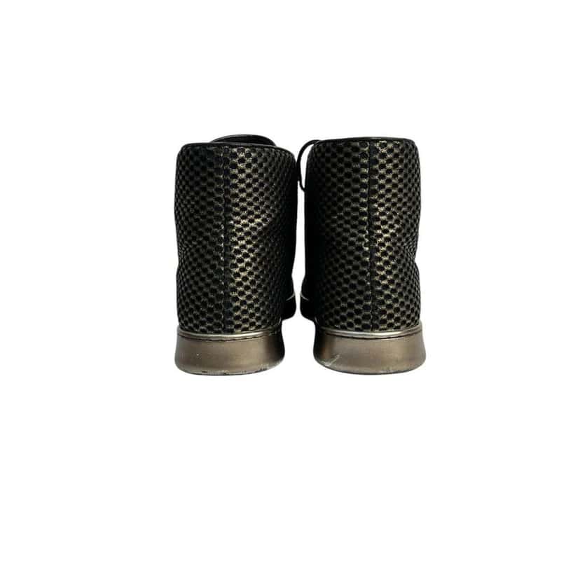 Chanel Lace Up Glossy High Top Black Lace Very good condition - Box View