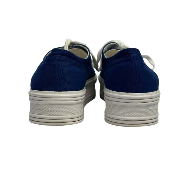 Celine High sole Logo Sneakers Navy Leather Very good condition - Model View