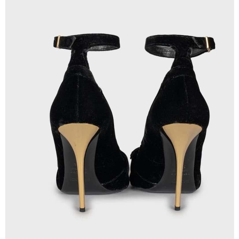 Balmain Pumps with Heels Black Leather Very good condition - Model View