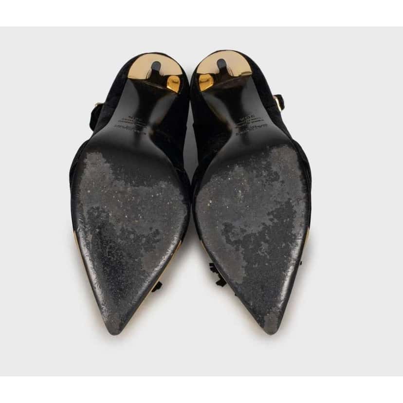 Balmain Pumps with Heels Black Leather Very good condition - Box View