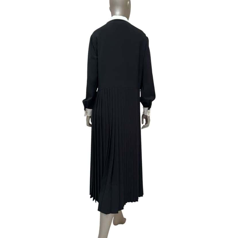 Celine Long Timeless Dress Black Cotton Very good condition - Back View