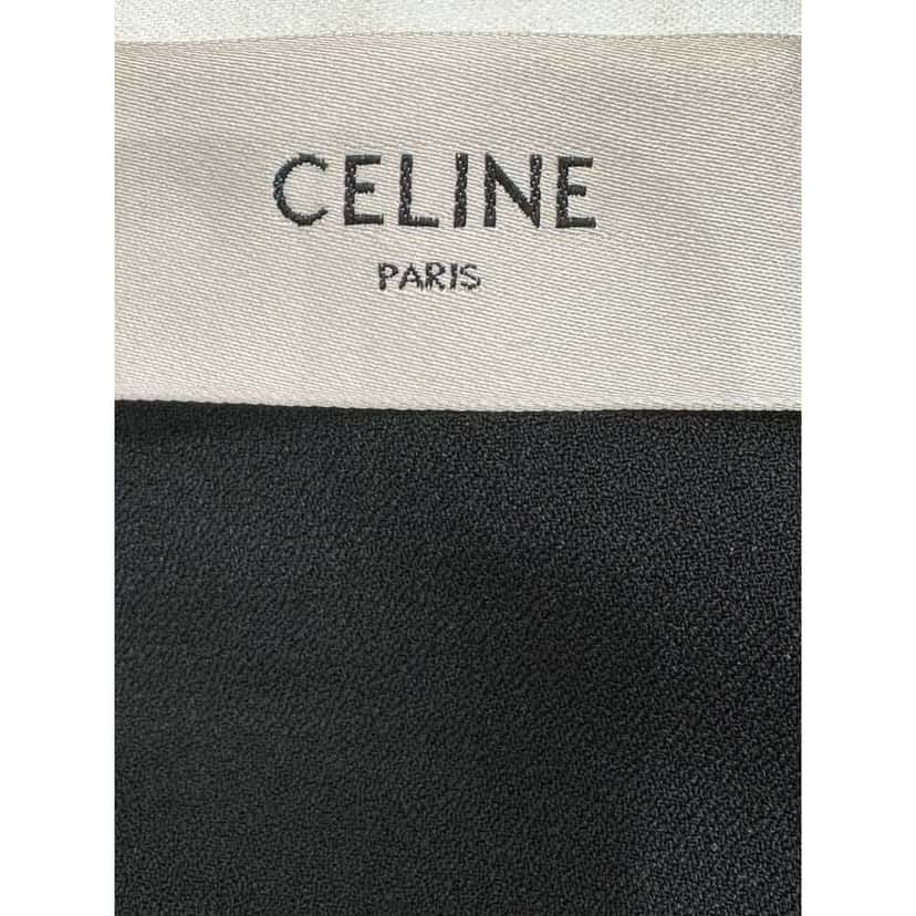Celine Long Timeless Dress Black Cotton Very good condition - Box View