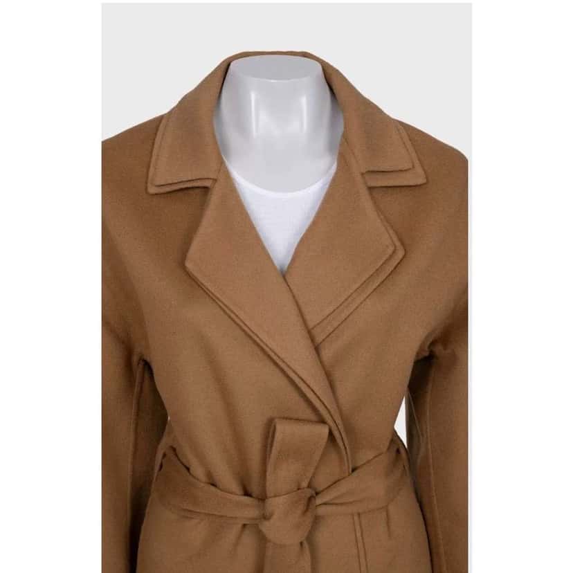 Loewe Wrap Coat Black Wool Very good condition - Model View