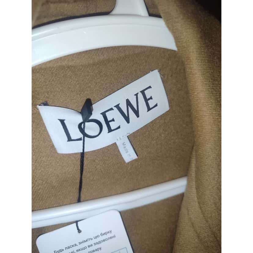 Loewe Wrap Coat Black Wool Very good condition - Box View