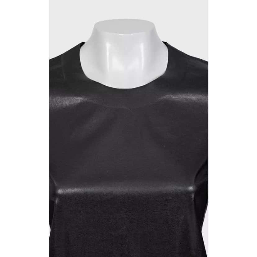 Celine Straight Longsleeve Top with Eco Black Cotton Very good condition - Model View
