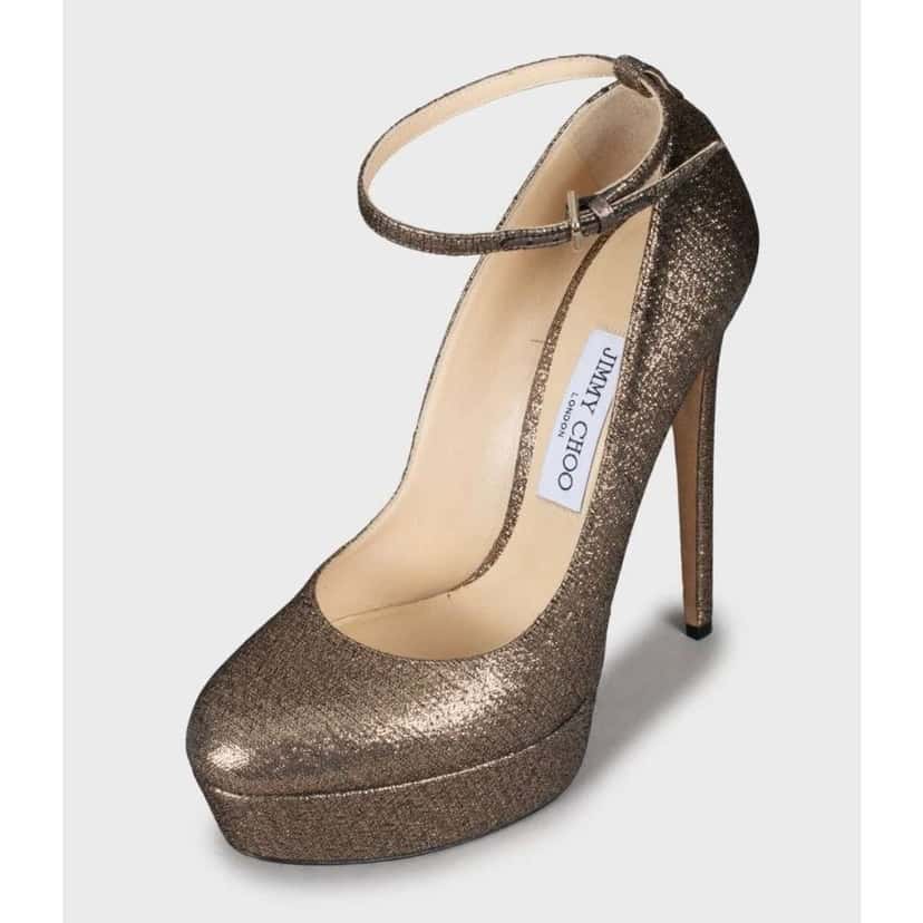 Jimmy Choo Stiletto Heels Gold Leather Very good condition - Inside View