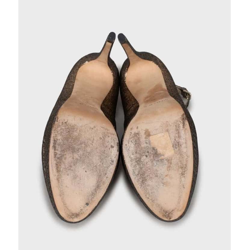 Jimmy Choo Stiletto Heels Gold Leather Very good condition - Box View