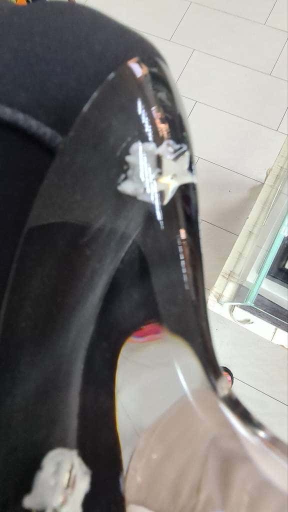 Dior Christian Neoprene Strappy Sandals Black Leather Very good condition - Model View