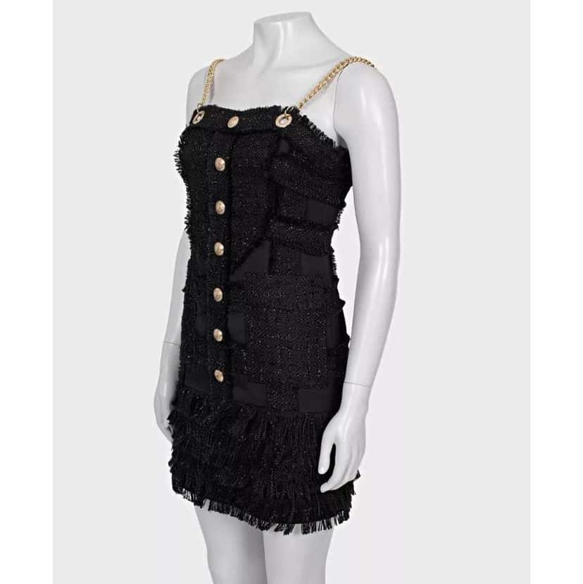 Balmain Straps Dress Black Very good condition - Back View