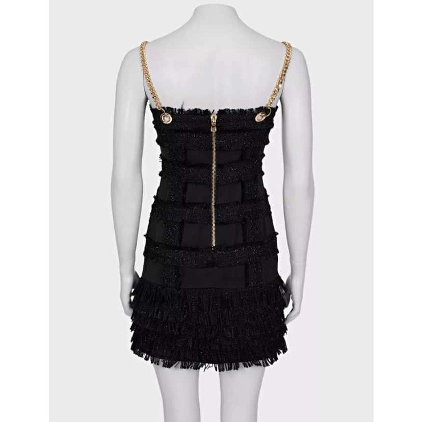 Balmain Straps Dress Black Very good condition - Inside View