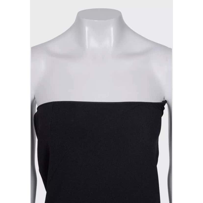 Dior Christian Long Train Dress Black Silk Very good condition - Model View