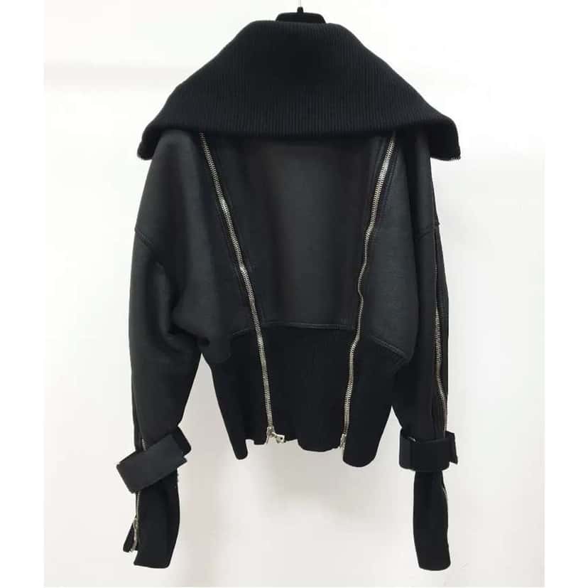 Dolce & Gabbana F/W 2003 Jacket Black Shearling Very good condition - Back View