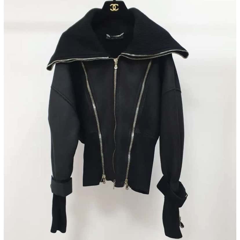 Dolce & Gabbana F/W 2003 Jacket Black Shearling Very good condition - Inside View