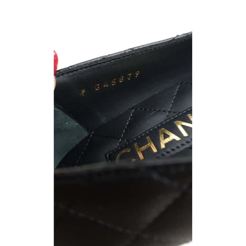 Chanel Ballet Flats Black Leather Never worn - Box View