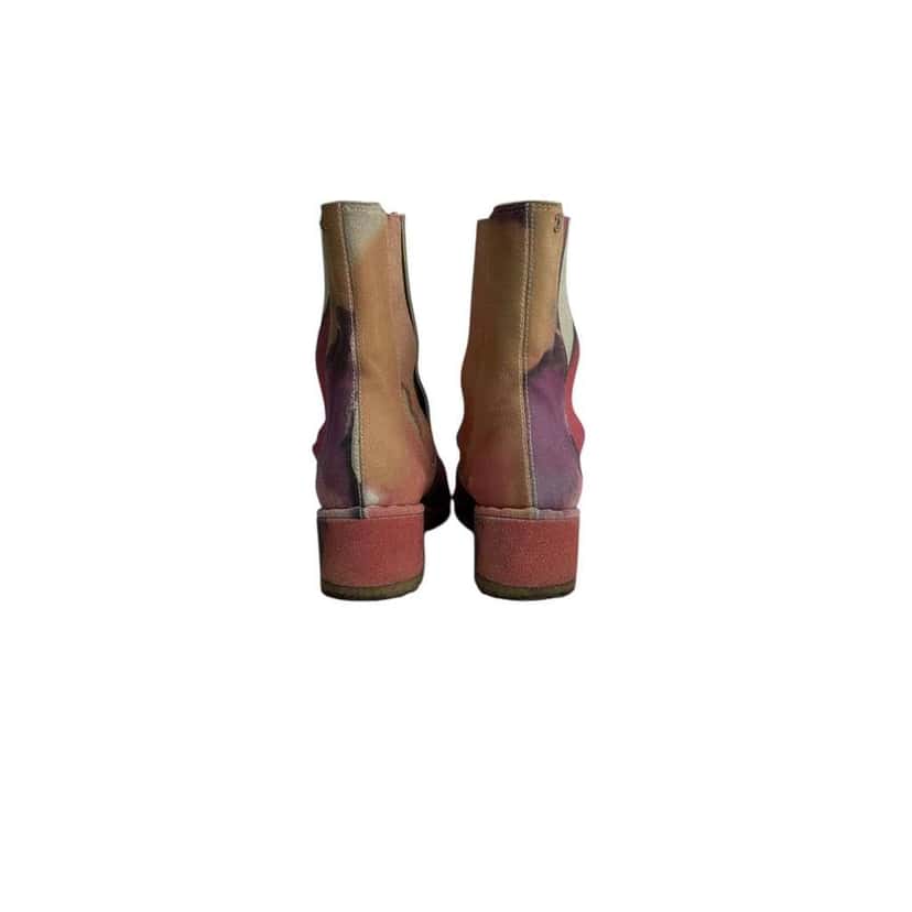 Chanel Tie Dye Effect Boots Black Leather Very good condition - Inside View