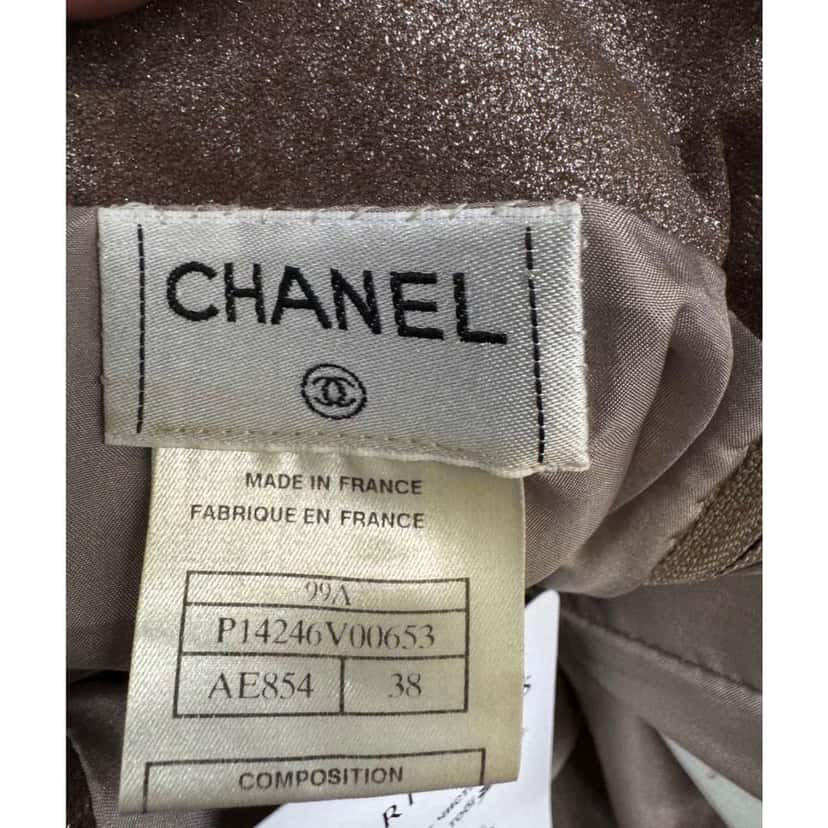 Chanel Pencil Skirt / US Brown Leather Very good condition - Box View