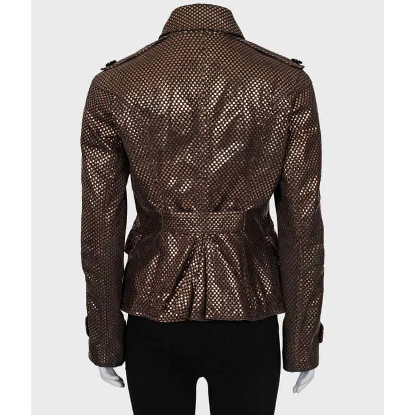 Burberry Jacket Brown Leather Very good condition - Inside View