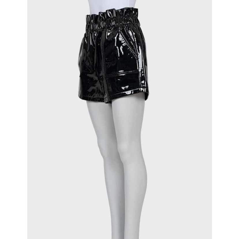 Saint Laurent Shorts with Belt 38 Black Leather Very good condition - Back View