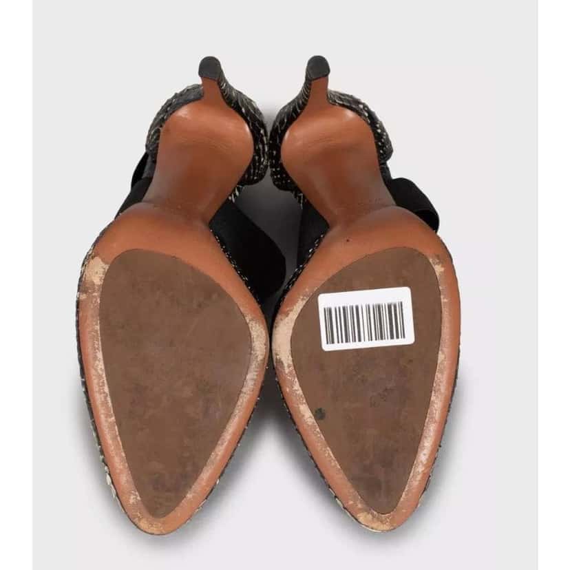 Alaïa Stiletto Heels Black Leather Very good condition - Box View