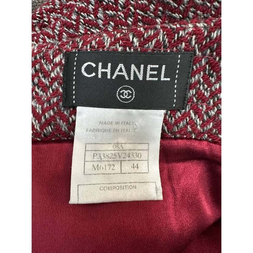 Chanel Wrap Skirt Black Wool Very good condition - Inside View
