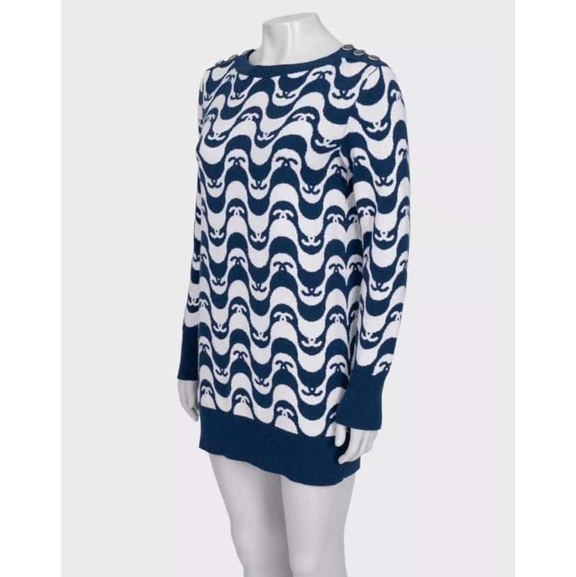 Chanel Pre Spring 2021 Dress MultiColor Wool Very good condition - Back View