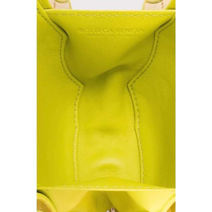 Bottega Veneta Whirl Clutch Bag Green Leather Very good condition - Box View