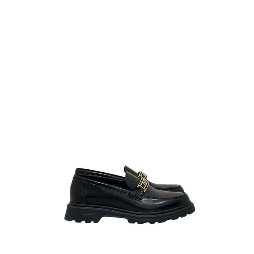 Dior Code Brushed Calfskin Logo Platform Black Leather Very good condition - Back View